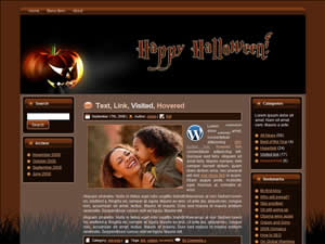 Halloween Pumpkin WP Theme