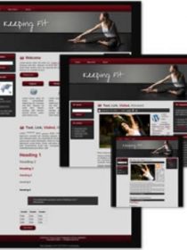 Keeping Fit Themed WordPress, Blogger and HTML Templates 1